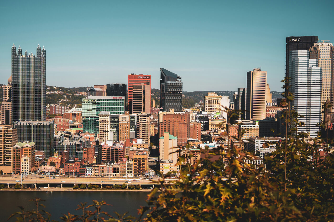 downtown pittsburgh cityscape